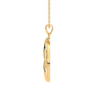 Evergreen Sheen Gold Diamond Pendant