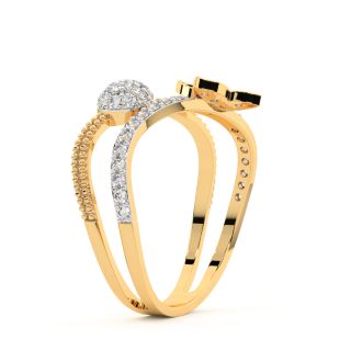 Dainty Drama Engagement Diamond Ring