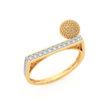 Gold Dainty Diamond Ring