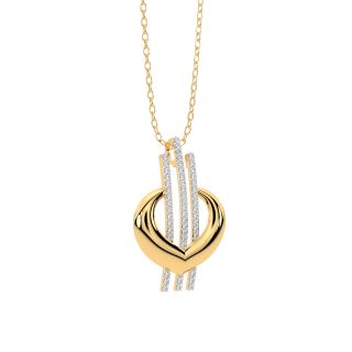 Linear Equation Diamond Pendant