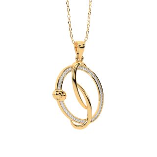 Evergreen Sheen Gold Diamond Pendant