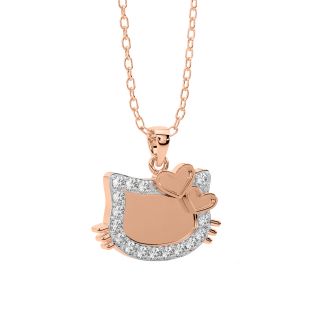 Hello Kitty Diamond Pendant