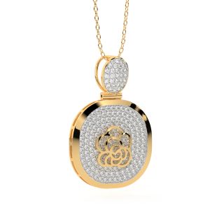 Shell & Sand Diamond Pendant