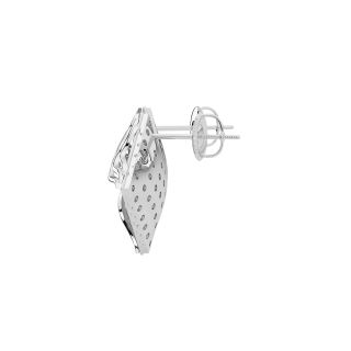 Quadrangle Design Diamond Earrings