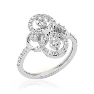 Leon Round Diamond Engagement Ring