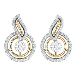 Remi Round Diamond Stud Earrings