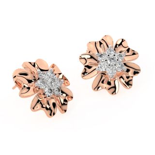 Funky Chakra Diamond Stud Earrings