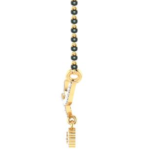 Salena Round Diamond Wedding Mangalsutra