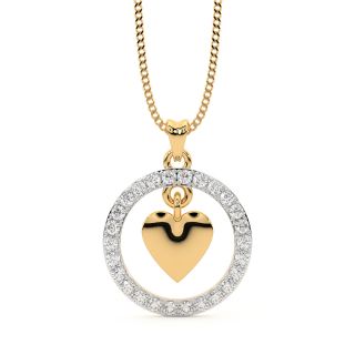 Skye Round Diamond Office Wear Pendant