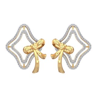 Diamond Geometry stud Earrings