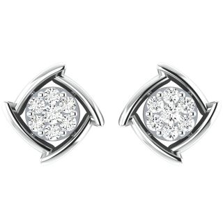 Kano Round Diamond Stud Earrings