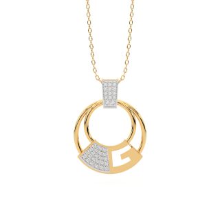 Golden Dome Diamond Pendant