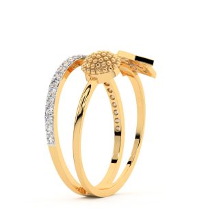 Sparkle Star Diamond Engagement Ring