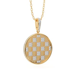 The Check Deck Diamond Pendant