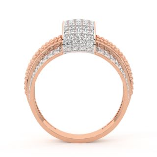 Edgy Formals Gold Diamond Ring