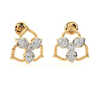 Awesome Blossom Diamond Earrings