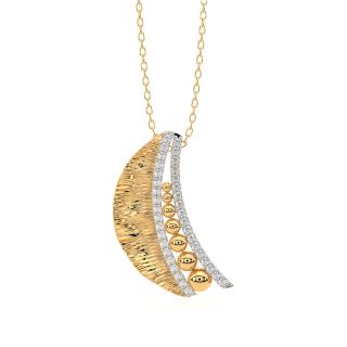 Moon Lace It Up Diamond Pendant