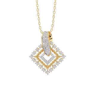 Designer Square Diamond Pendant