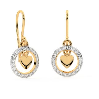 Peek a Petal Diamond Earrings