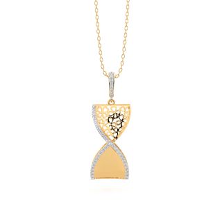 Hour Glass Diamond Pendant