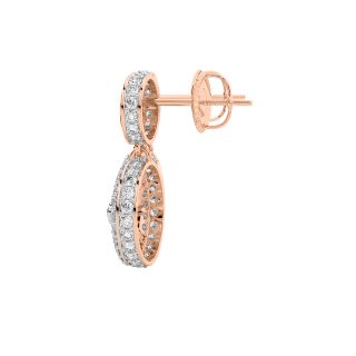 Life Wheel Diamond Earrings