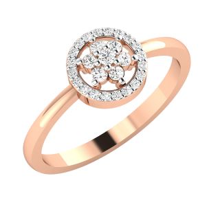 Sana Round Diamond Dainty Ring