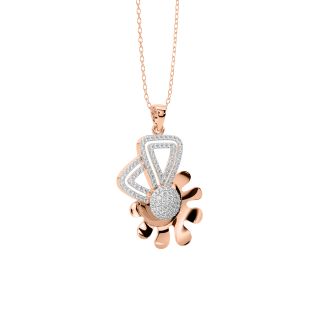 Frills of Charm Diamond Pendant