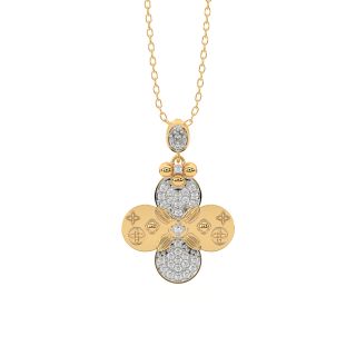 Floral Fyre Diamond Pendant