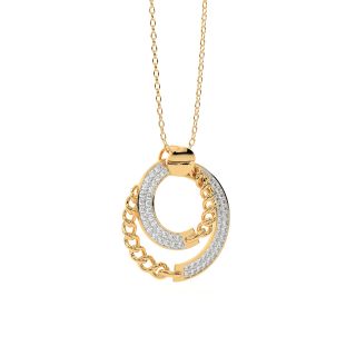 Boteh Beauty Gold Diamond Pendant