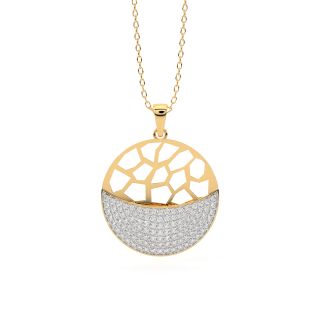 Sphere Design Diamond Pendant
