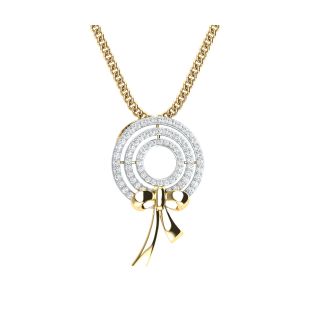 Marie Round Diamond Office Wear Pendant