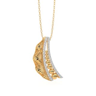 Moon Lace It Up Diamond Pendant