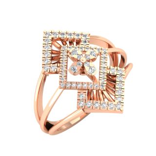 Jazzed Round Diamond Engagement Ring