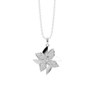 Wind Mill Diamond Pendant