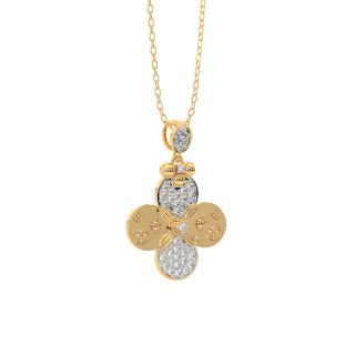 Floral Fyre Diamond Pendant