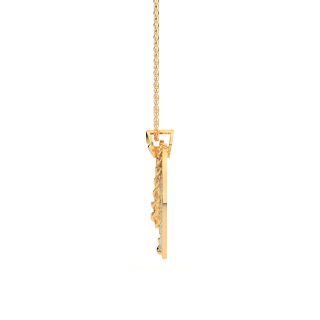 Boteh Beauty Gold Diamond Pendant