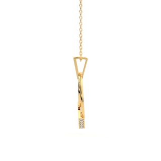 Golden Dome Diamond Pendant