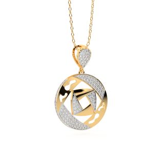 The Geometric Design Diamond Pendant