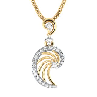 Malia Round Diamond Office Wear Pendant