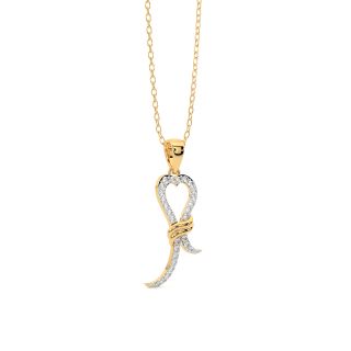 Thread Knot Diamond Pendant