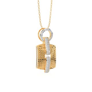 Sun Stripes Diamond Pendant