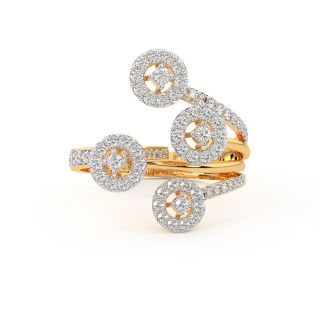 Quad Circle Design Diamond Ring