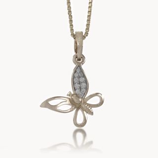 Butterfly Diamond Pendant