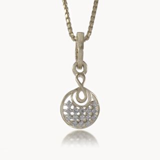 Infinite Moon Diamond Pendant
