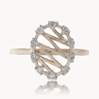 Zig-Zag Diamond Ring