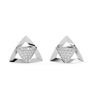 laera Round Diamond Stud Earrings