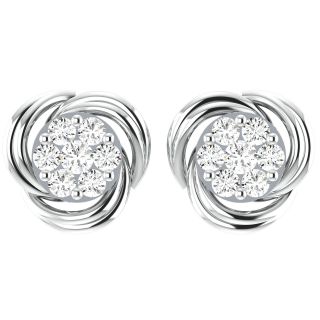 Takane	 Round Diamond Stud Earrings