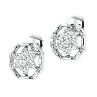 Savannah Round Dimond Stud Earring