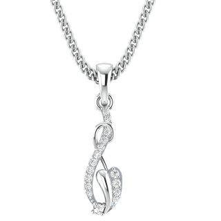 Sadie Round Diamond Office Wear Pendant