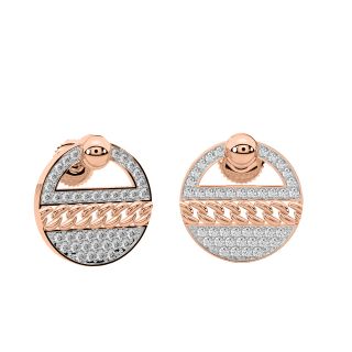 Stylish Orbit Diamond Earrings